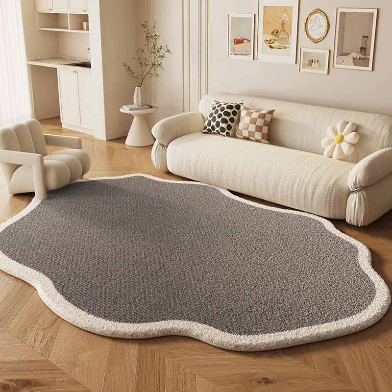 Tapis irrégulier pour salon