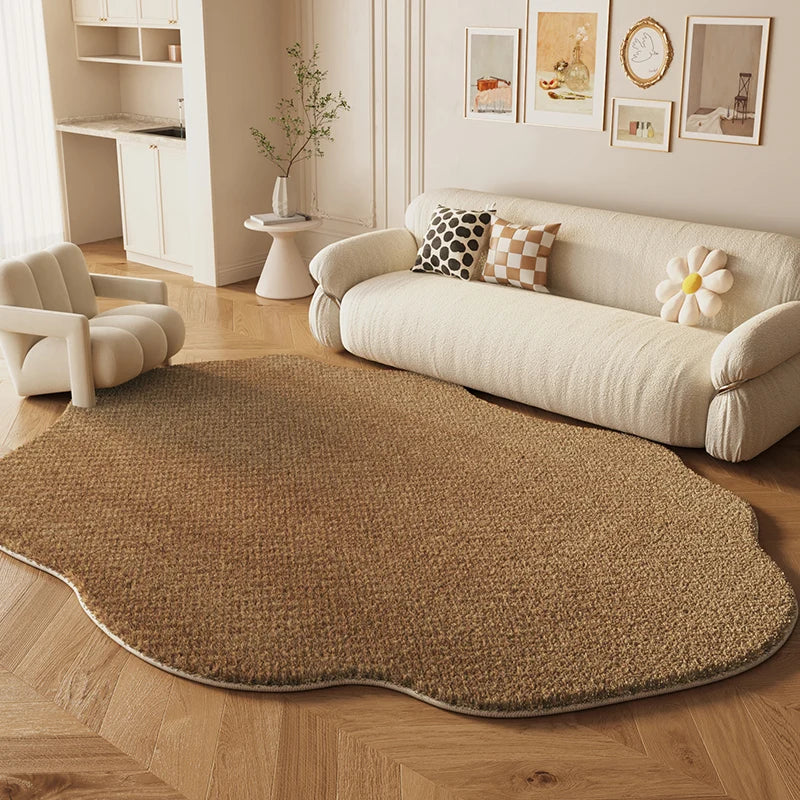 Tapis irrégulier pour salon