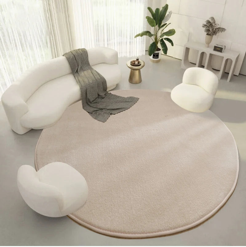 Tapis rond en velours