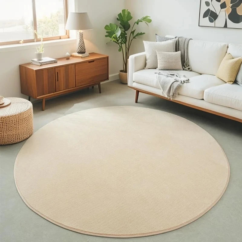 Tapis rond en velours